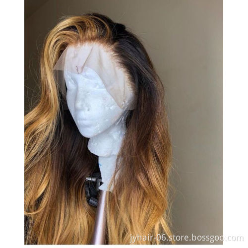 Wholesale Highlight Wig Lace Front Human Hair,  Highlighted Human Hair Full Lace Wigs,  T Part Highlight Wigs For Black Woman